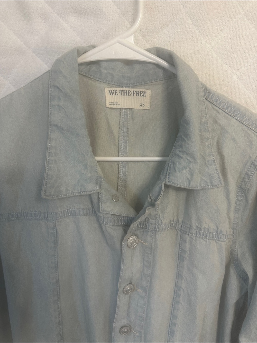 Wildfox Pale Blue Denim Boiler Jumpsuit - Picture 2 of 6
